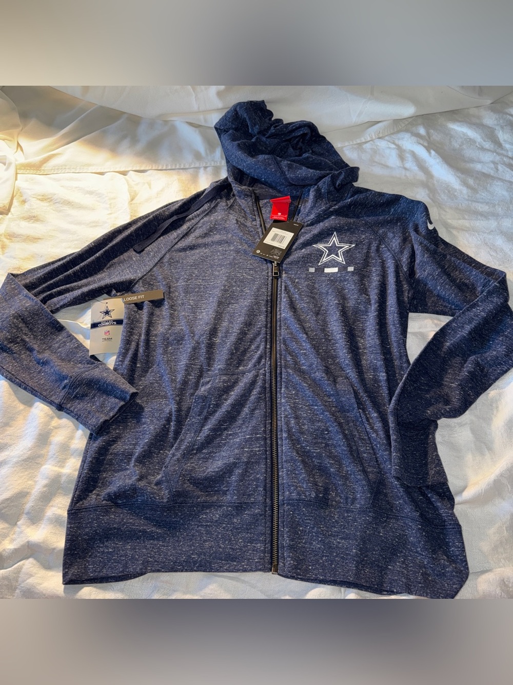 NFL Men’s Navy Zip-Up Hoodie Jacket